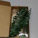 2 Pieces Gold Wall Decor Hanging Planters with Artificial Plants Metal Vase Indoor Plants Holder Modern Geometric Wall Art for Home Bathroom Bedroom Living Room Office(Eucalyptus,Medium)