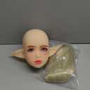 Beautiful and Charming elf Doll Head with Oral Hole,Silicone7.1 inchesHave a Beautiful Wig, Eyes, MakeupAvailable M16 Articulation Fixed Connection