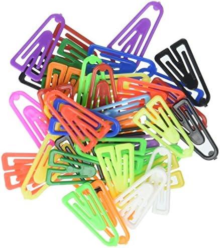 Baumgartens Plastiklips Paper Clips, Small, Smooth, Assorted Colors, 1,000/Box