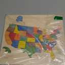 USA Map Wooden Jigsaw Puzzle for Kids | 44 Puzzle Pieces | Learning & Educational Toy Gift for Boys & Girls Ages 3 Years and Above