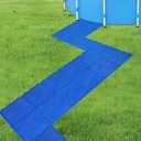 20Pcs Pool Drainage Mat,10.3" x 10.3"Above Ground Walkways, Pool Mat with Multiple Splicing Methods to Prevent Dirt from Entering The Pool,Interlocking Plastic Floor for Pools, Spas, Passways