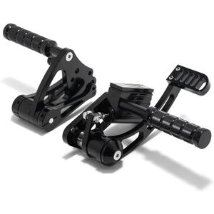 TOFR CNC Billet Forward Controls Foot Pegs for Harley Softail 1984-1999 Fat Boy FLSTF Springer FXSTS Custom FXSTC Heritage Classic FLSTC Standard FXST Night Train FXSTB Anodized in Black