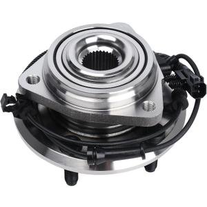 KUSATEC 513272 Front Wheel Bearing and Hub Assembly Compatible with Jeep Wrangler 2007 2008 2009 2010, 5 Lug Bolts w/ABS