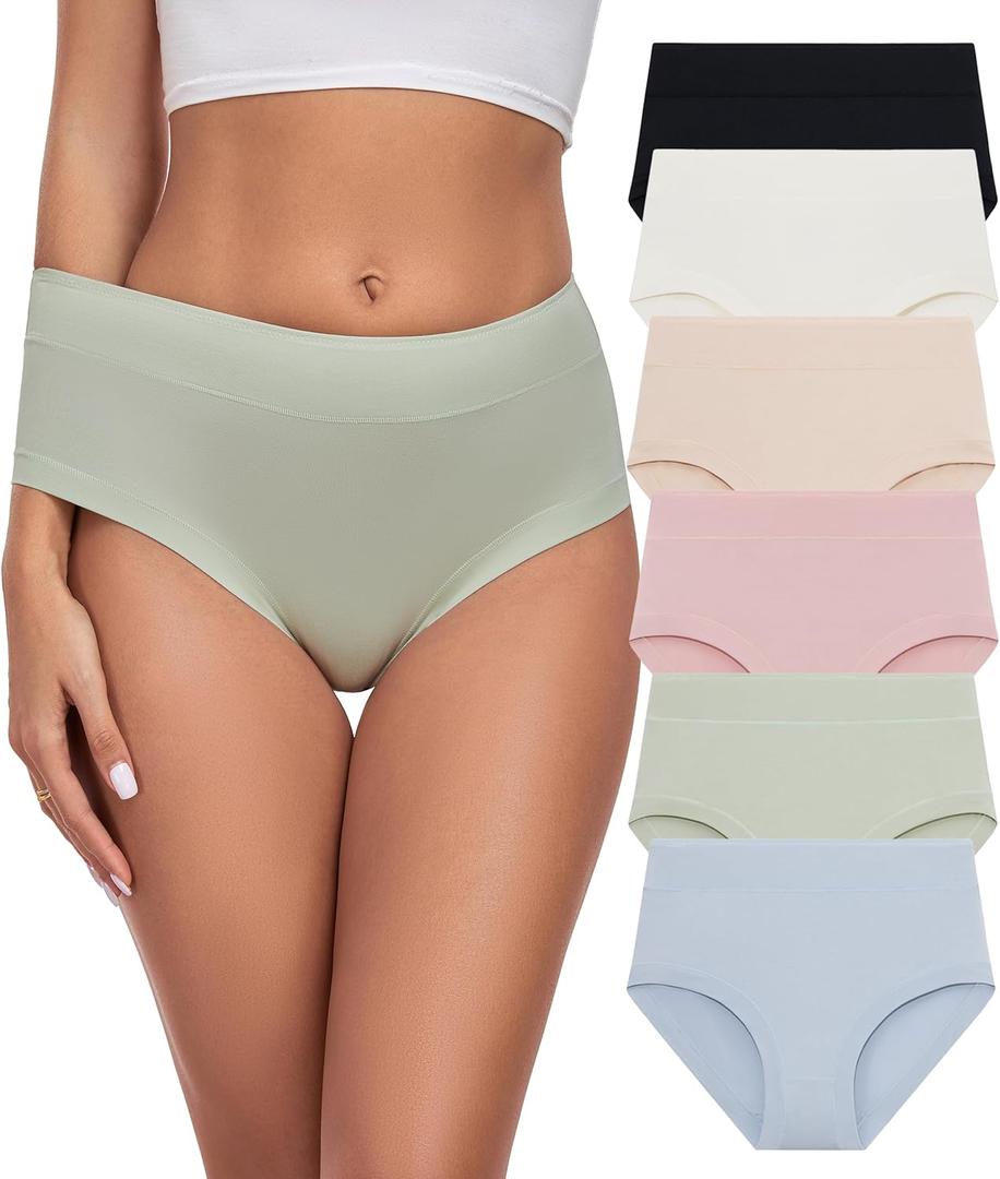 ANLIQI Women's Modal Underwear Soft Hipster Panties for Women Pack Breathable & Moisture Wicking Underwear Ladies Underpants 6 Pack (6C, XL) ANLIQI Women's Modal Underwear Soft Hipster Panties for Women Pack Breathable & Moisture Wicking Underwear Ladies Underpants 6 Pack (6C, XL)