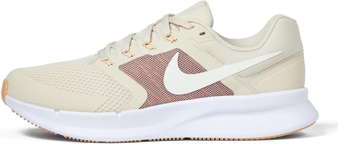 Nike Women's Run Swift 3 Road Running Shoes (9, White/Sail/Orange Chalk/Particle Pink)