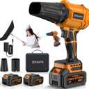 YUQUESEN Cordless Leaf Blower, 980,000 RPM Handheld Leaf Blower with 2 X 4.0Ah Batteries & Charger, Lightweight Leaf Blowers for Patio Cleaning, Lawn Care, Leaves, Dust - Orange