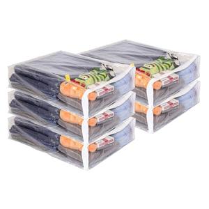 15-Pack Clear Vinyl Zippered Storage Bags 15 x 18 x 4 Inch