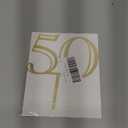 Golden Acrylic 50th Birthday Cake Topper - Hello 50, Cheers to 50 Years, 50 & Fabulous, Happy 50th Birthday/Anniversary Party Decorations