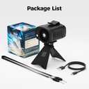 Portable Personal Waist Neck Fan - Airflow Strong, 10000rpm, 4-Speed Rechargeable Battery, Fast Cooling,Hands-Free Clip Belt Fan Indoor, Outdoor, Camping,Work (Black)