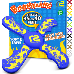 Boomerang for Kids  It Really Does Fly Back  Fun & Easy to Use Gifts for Boys & Girls  Best Toys for Ages 813 Gift Idea  Soft Foam Design Valentines Gift for Kids 6 7 8 9 10+ Year Old Boy Gifts