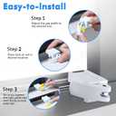 5 Pack Window Locks, Diecast Durable Design, Compatible with Horizontal and Vertical Window, Fit 1/16 inch(0.16cm) up to 1-3/16 Inch Short Version Wide Rail Easy Installation Enhanced Safety