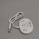 European Travel Plug Adapter with USB C, Multi Country Outlet Adapter with 3 AC Outlets and 4 USB Ports, Type C Plug Adapter for US to Most of Europe Iceland Spain Italy France Germany etc