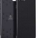 ONES Thin Case for iPhone SE3 SE2 SE / 8/7,Carbon Fiber Pattern Cover Shockproof Protective Phone Case with Minimalist Design and Scratch Resistant Fingerprint Prevention,Black