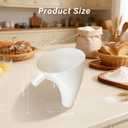 2PCS Flour Funnel for Kitchen Aid Mixer, 2026 New Plastic Funnel with Easy-Pour Attachment Fits Tilt-Head 4.55 Qt (KSM150), No Mess Baking Tool for Flour, Sugar, and Egg Liquid