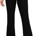 EVALESS Womens Dress Pants 2024 Fashion High Waisted Casual Flare Pants Slim Stretch Business Work Pants (Medium, Black)