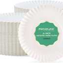 FOCUSLINE 6 Inch Paper Plates 1000 Count, White Paper Plates Uncoated, Everyday Disposable Dessert Plate 6" Small Plate Bulk 1000 Count