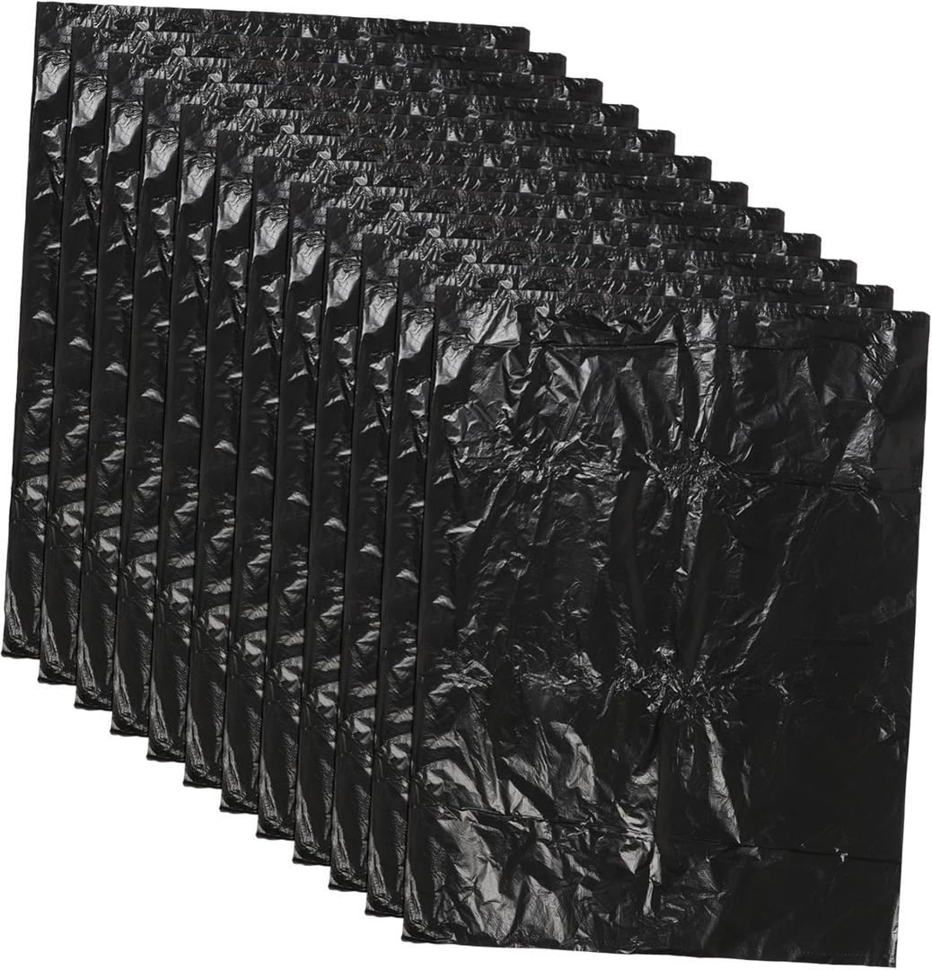 25pcs Thickened Trash Bags Black Garbage Liners for Home Kitchen Bathroom Leak-resistant Waste Bags for Bedroom Office Use
