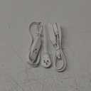 DEWENWILS 3FT 360 Rotating Flat Plug Extension Cord/Wire, 16AWG Multi 3 Outlet Extension Cord, 3 Prong Grounded Wire for Small Appliances, 2 Pack, White