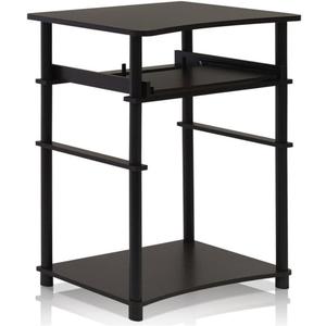 Furinno Home Computer Desk, Espresso/Black