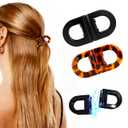 2PCS Magnetic Hair Clips for women,No Crease Hair Clips Strong Hold,Seamless 2-in-1 Design for Everyday Hairstyles | Creaseless Hair Clips Gentle on Fine to Thick Hair,Portable Set