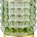 Makeup Brush Holder Organizer,Toothbrush Holders,Desk Pen Pencil Holder,Multifunctional Vintage Glass Brush Cup (A38-5-US/Green/S)