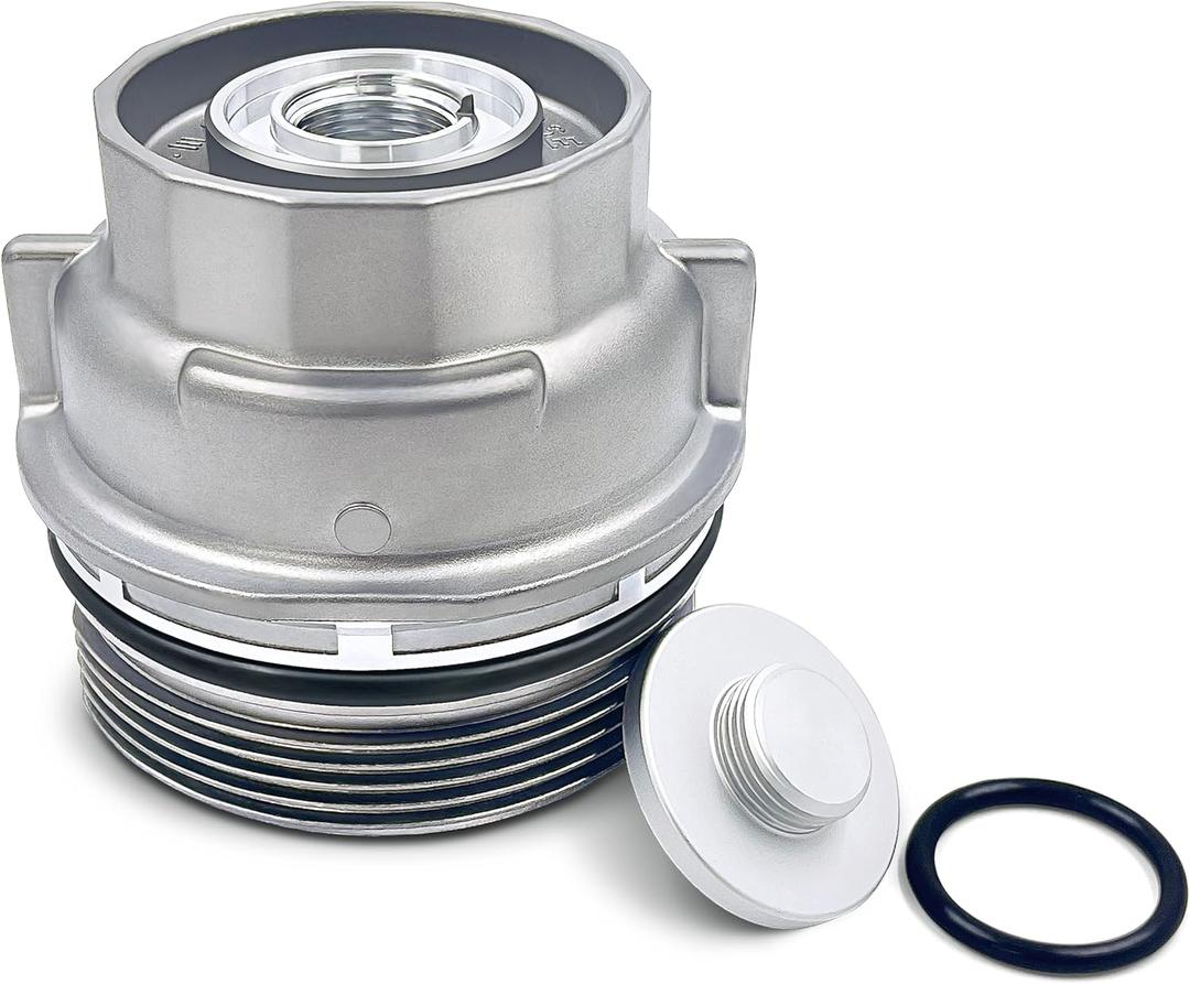 15620-31060 Oil Filter Housing Cap For Toyota 2007-2022 Camry 2010-2022 4Runner 2005-2022 Avalon Fj Cruiser RAV4 and Lexus RX330 Oil Filter Housing Cap Holder 1562031060 + 15643-31050 Plug