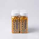 Gold Pearl Sugar Candy Sprinkles, Cupcake, Ice Cream, Donuts, Macaron Toppings, 4 Pack