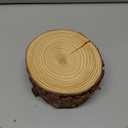 Philorn Wooden Circles for Centerpieces 6 Pcs 6.3-7 inch Wood Slices Tree Stump Decor with Bark, Wooden Rounds Unfinished Wood Base Wood Slabs for Centerpieces Wedding Decor, DIY Painting Crafts