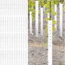 Pushglossy 20 Pack 60 Inch Tree Seedling Sapling Grow Tube Standard Vented Seedling Protectors Split Tree Grow Protector with Releasable Zip Ties Plant Shelter for Trunk Against Deer Rodent