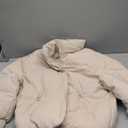 Gihuo Womens Winter Cropped Puffer Jacket Coat Short Warm Quilted Jacket 2026 (Medium, Beige)