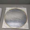 Funerom Gold Round Wall Mirror 15.4 Inches Circle Mirror Bathroom Mirrors for Over Sink