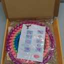 READAEER Round Knitting Looms Set Craft Kit Tool with Hook Needle and Pompom Maker