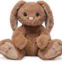 Bearington Bubba The Stuffed Rabbit, 10.5 Inch Brown Bunny Stuffed Animal