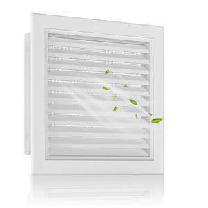 Zepoty 16"x16" Paintable Aluminum Alloy Gable Vent with Screen