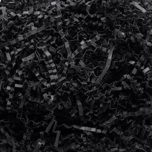 Wowxyz 1 LB Crinkle Cut Paper Shred Black Crinkle Shredded Paper for Gift Baskets - Gift Box Bag Filler - Confetti Stuffing for Birthday, Holiday Present Packaging Wrapping