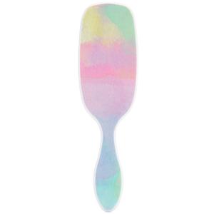 Wet Brush Shine Enhancer Color Wash Stripes, Paddle Hair Detangler Brush with Ultra-Soft Intelliflex Bristles, Infused With Natural Argan Oil, Shiny & Smooth, Wet or Dry, For All Hair Types (1 Count (Pack of 1))