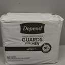 Depend Guards Incontinence Pads for Men, Maximum Absorbency, 104 Count (2 Packs of 52)