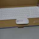 cimetech Wireless Keyboard and Mouse Combo, [Rechargeable keyboard and mouse][Silent Scissor Switch Key][Ultra Slim]Wireless Computer Keyboard and Mouse for Laptop, PC, Computer, Mac, Windows - White (KF007-M01-White)