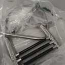 4 Step Pontoon Boat Ladder, Pontoon Ladders for Pontoon Boats,Stainless Steel Rear Entry Inboard Ladders Over Platform