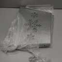 WKHOMEDECO 28" Christmas Tree Collar for Pencil Tree,Metal Tree Collar with Hollow-Out Snowflake Design,Pet-Proof Christmas Tree Collars for Artificial Trees,Secure&Reusable Holiday Decor (Galvanized)