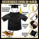 Dog Graduation Cap and Gown 2026 Washable Pet Graduation Costume for Dog Cat Shirt and Hat(Traditional,Black,L)