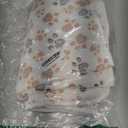 Tegeme 12 Pcs Pet Blankets Soft Fluffy Fleece Dog Cat Warm Paw Print Pattern Blankets Flannel Throw for Pets Dog Puppy Cat(23 x 16 Inch,White)