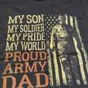 My Son My Soldier Hero Proud Army Mom US Military Mother T-Shirt, Medium