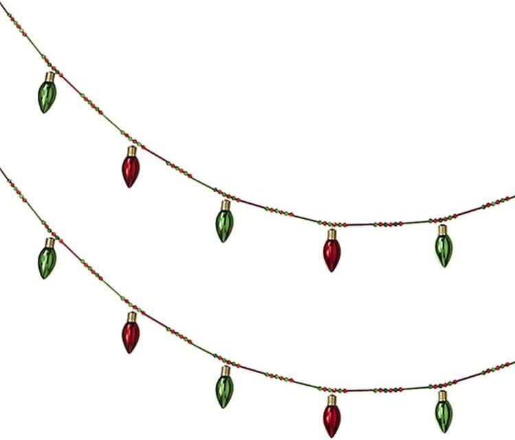 RAZ Imports 2022 No Place Like Home 6' Light Bulb Garland