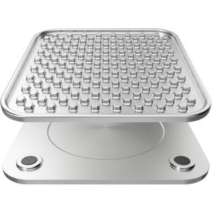 Double Wall Stainless Steel Lick Mat for Dogs & Cats - Chew Proof & Whisker Friendly, Non-Slip Base, for Calm Feeding & Anxiety Relief - Dishwasher Safe Slow Feeder Pad [1Pack]