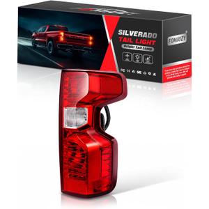 Halogen Tail Lights Assembly Right Passenger Fit Chevy Silverado 1500 2019 2020 2021 2022 2023 2024 2025 Chevrolet 2500 3500 HD 2500HD 3500HD Rear Brake Back Up Lamp Taillight Lens GM2801308