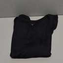 Amazon Essentials Women's Slim-Fit Half Sleeve Square Neck Summer T-Shirt (XX-Large, Black)