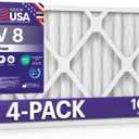 BNX TruFilter 10x30x1 Air Filter MERV 8 (4-Pack) - MADE IN USA – Dust & Pet Defense Electrostatic Pleated Air Conditioner HVAC AC Furnace Filters for Dust, Pet, Mold, Pollen MPR 600 – 700 & FPR 5