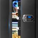 3.4 Cuft Large Safes for Home Use Fire and Water Proof, Anti-Theft Digital Home Safe With Programmable Keypad & Spare Keys, Home Safes Water and Fireproof for Documents Money Valuables