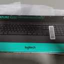 Logitech Signature K650 Comfort Full-Size Wireless Keyboard with Wrist Rest, BLE Bluetooth or Logi Bolt USB Receiver, Deep-Cushioned Keys, Numpad, Compatible with Most OS/PC/Window/Mac - Graphite